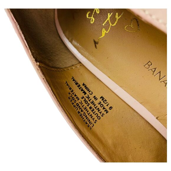 Banana Republic Hello Sole Mate Avila Blush Tassel Heel Pump Pointed Toe 9.5M - Picture 8 of 12